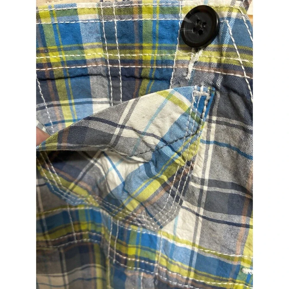 Genuine Baby from Oshkosh Overall Salopette Bib Plaid Jumper Size 9M NWT